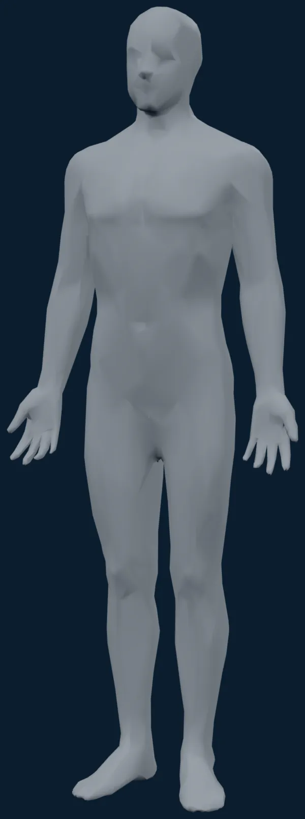 A simplified human figure, head to toe, with eight numbered pins on it.